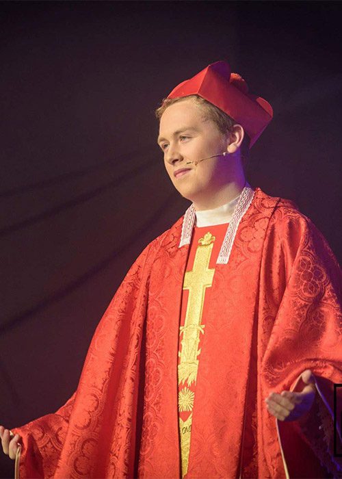 Mons O&apos;Hara. Priest costume Red